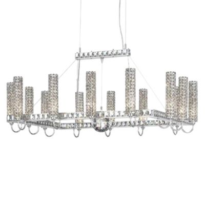 Elements Rectangle Chandelier by Schonbek Geometrix