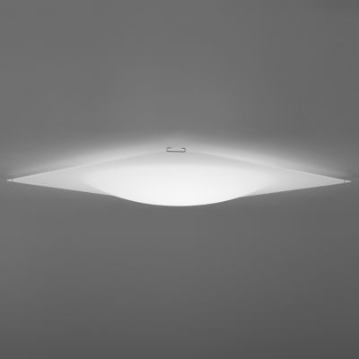 Quadra Ice Flat Flushmount by Vibia