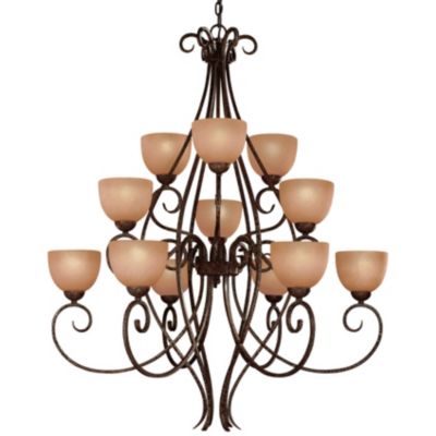Caspian Three-Tier Chandelier by Minka-Lavery