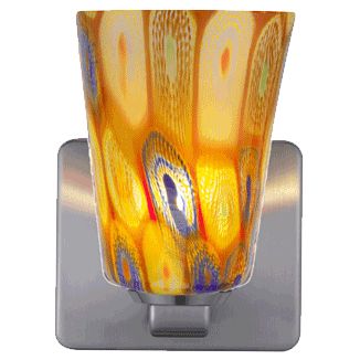 Carnevale Arabesque Quadro Wall Sconce by Oggetti Luce