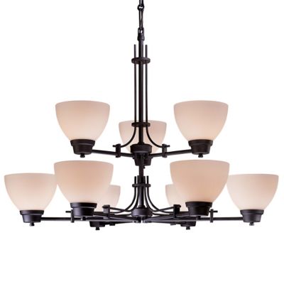 Iconic Two-Tier Chandelier by Minka-Lavery