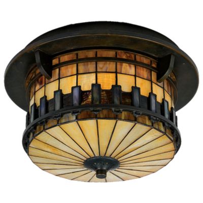 Autumn Ridge Outdoor Flushmount by Quoizel