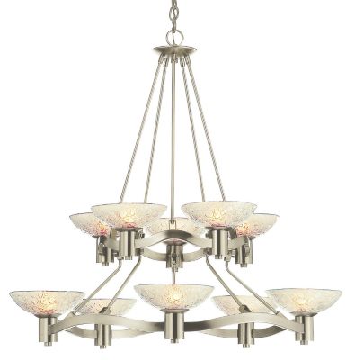 Luna Two Tier Chandelier by Kalco Lighting