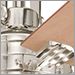 Polished Nickel with Maple
