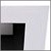 Black Baffle with White Trim