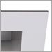 White Baffle with White Trim