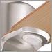 Brushed Stainless Steel with Light Oak-Medium Oak