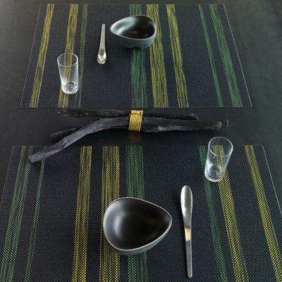 Ghost Stripe Table Mat by Chilewich