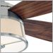 Satin Nickel with Walnut and White Frosted