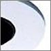 Black Baffle with White Trim