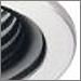 Black Baffle with White Trim