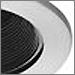 Black Baffle with White Trim