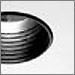 Black Baffle with White Trim