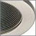 Black Baffle with Brushed Nickel Trim