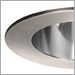 Clear Baffle with Brushed Nickel Trim