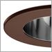 Clear Baffle with Copper Bronze Trim