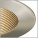 Brushed Nickel Baffle with Brushed Nickel Trim