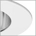 Clear Baffle with White Trim