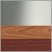 Satin Nickel with Cherry-Walnut