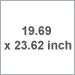 19.69 x 23.62 inch