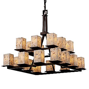 Alabaster Rocks Montana Two Tier Chandelier by Justice Design
