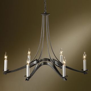 Ribbon Oval Chandelier No 104126 by Hubbardton Forge