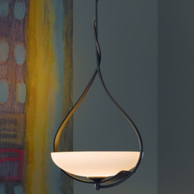 Lyra Adjustable Pendant with Glass Options by Hubbardton Forge
