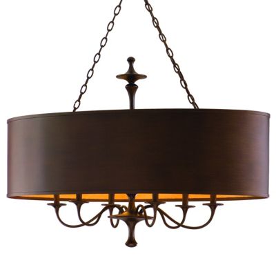 Bryant Park Oval Drum Pendant by Corbett Lighting