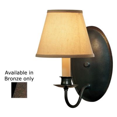 Single Light On Oval Back Wall Sconce With Shade by Hubbardton Forge - OPEN BOX RETURN