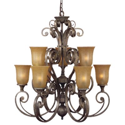 Fairmont 2-Tier Chandelier by Quoizel