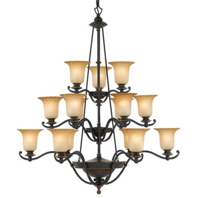 Genova 3 Tier Chandelier by Quoizel