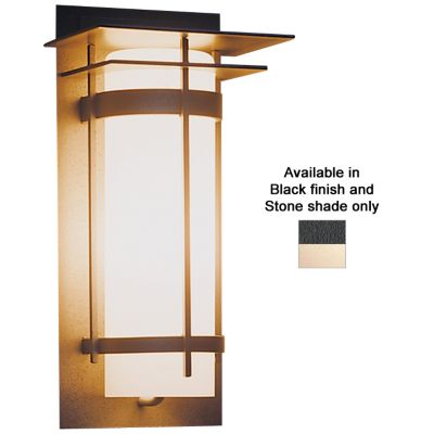Banded Aluminum Outdoor Sconce With Top Plates by Hubbardton Forge - OPEN BOX RETURN