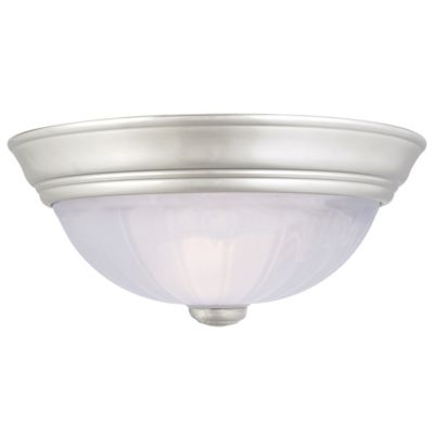 Alabaster Melon Flushmount by Quoizel