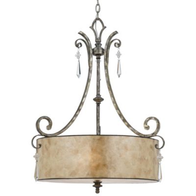Kendra Drum Pendant by Quoizel