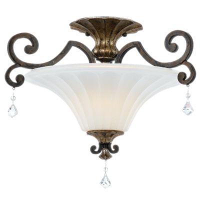 Marquette Semi-Flushmount by Quoizel