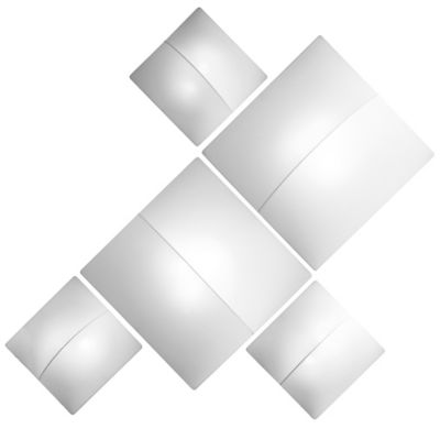 Nelly Straight 60/100/140 Ceiling/Wall Combo by AXO Light