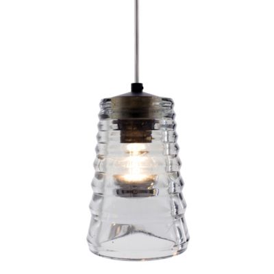Pressed Glass Pendant - Tube by Tom Dixon