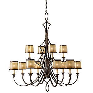 Justine 2 Tier Chandelier by Murray Feiss