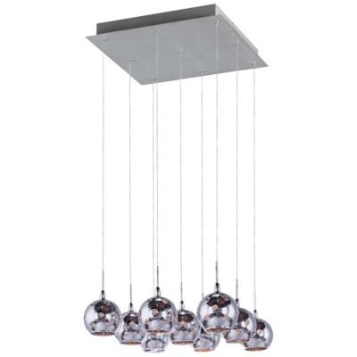 Starburst Multi-Light Square Pendant - Mirror Chrome by ET2