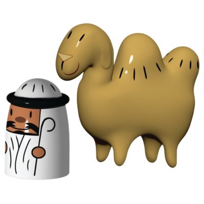 Amir & Camelus Set of 2 Figurines by Alessi