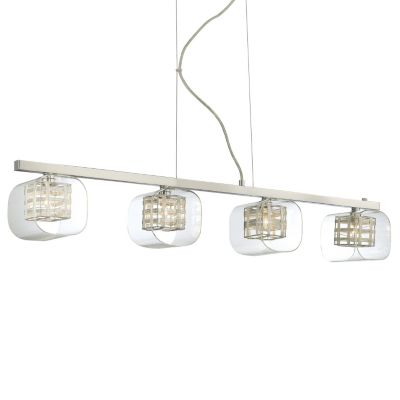 Jewel Box 4-Light Linear Suspension by George Kovacs