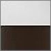 Matte White with Chocolate Painted Opaque Parchment