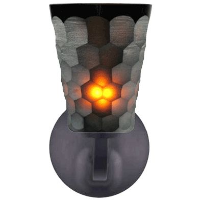Oasis Mocha Rondo Wall Sconce by Oggetti Luce
