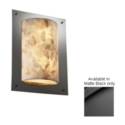 Alabaster Rocks! Framed Rectangle Wall Sconce by Justice Design - OPEN BOX RETURN