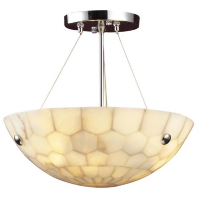 Spanish Mosaic 3-Light Pendant/Semi-Flushmount by ELK Lighting