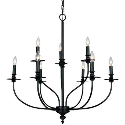 Hartford 9-Light Chandelier by Landmark Lighting