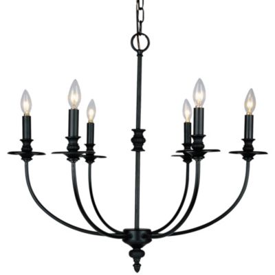 Hartford 6-Light Chandelier by Landmark Lighting