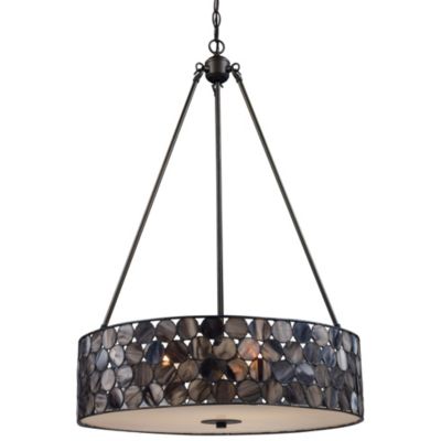 Cirque 72017 Drum Pendant by Landmark Lighting