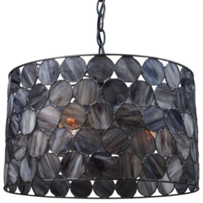 Cirque 72003 Drum Pendant by Landmark Lighting