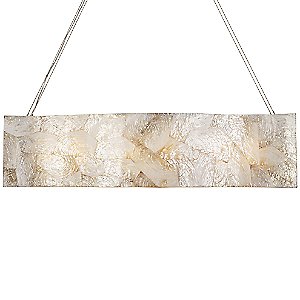 Sustainable Shell Big Linear Suspension by Varaluz